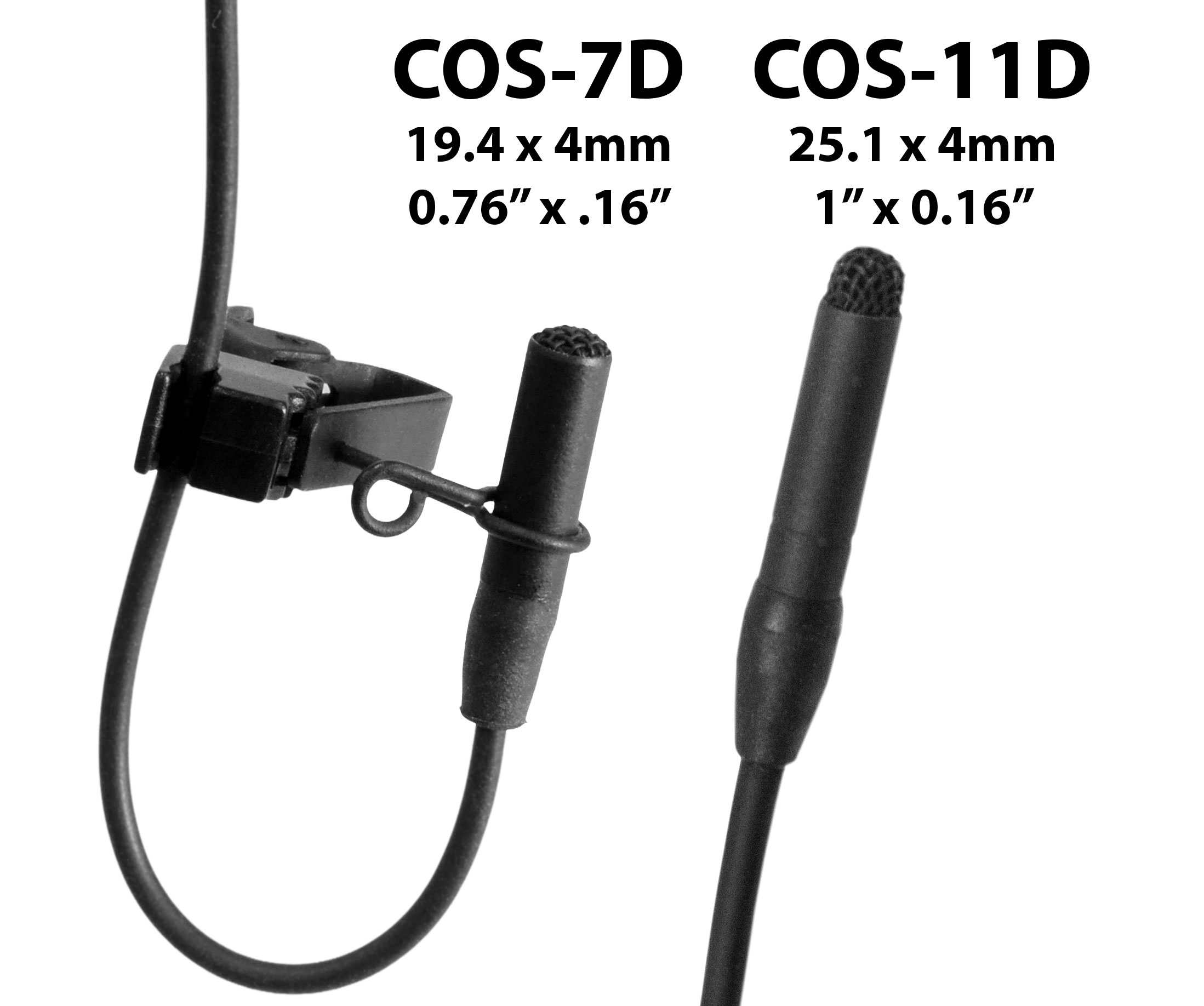 COS-7D vs COS-11D Lavalier